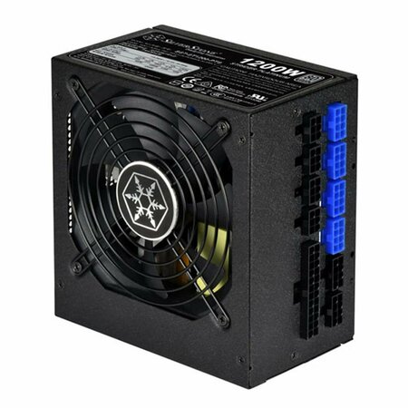 SILVERSTONE 1200 watt Fully Modular 80 Plus Platinum Power Supply in Ultra Compact, Black SI476497